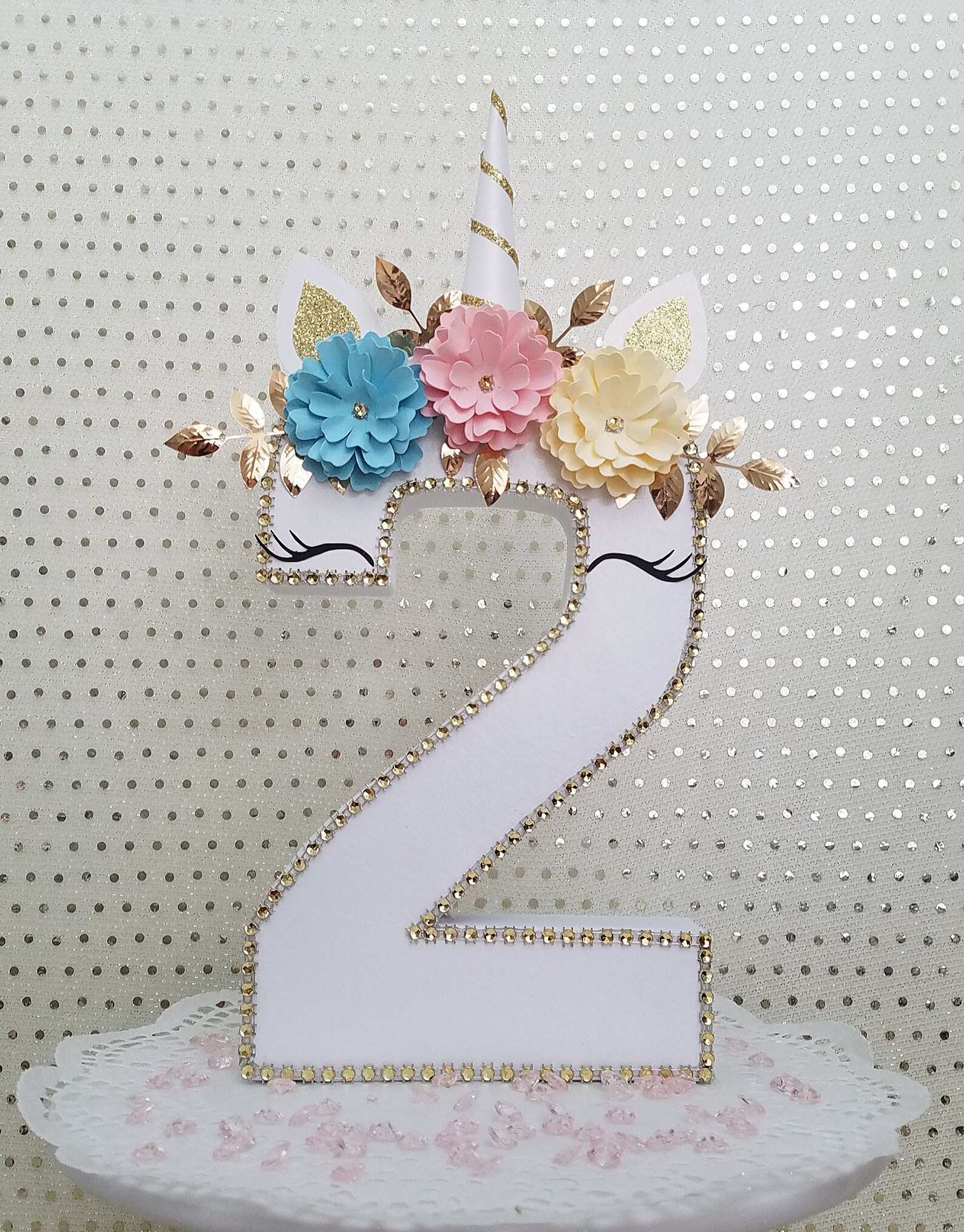 Unicorn Number Centerpieces Unicorn Number Centerpieces