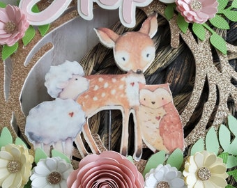 Waldtier Cake Topper – 6 Süße Baby Hirsch Figuren Aus PVC Für Kuchen, Cupcakes & Deko Bei Babyparty & Kindergeburtstag