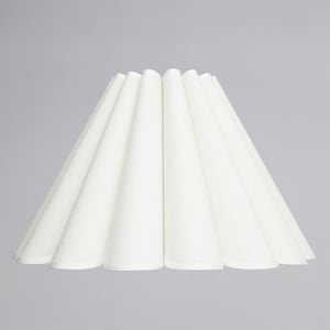 Duzy diy handmade white burlap fabric and acrylic skirt shape lampshade for home furnishing--11#,custom made,110-240V / 50-60Hz