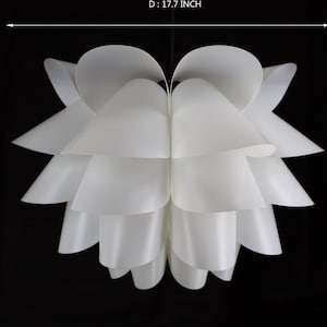 Simple White Acrylic Flower Pendant Lamp Modern Living Room - Etsy