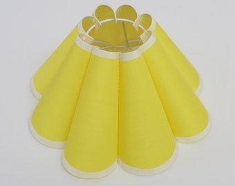Handmade Yellow Pleated Lampshade: DIY Skirt Shape Shade