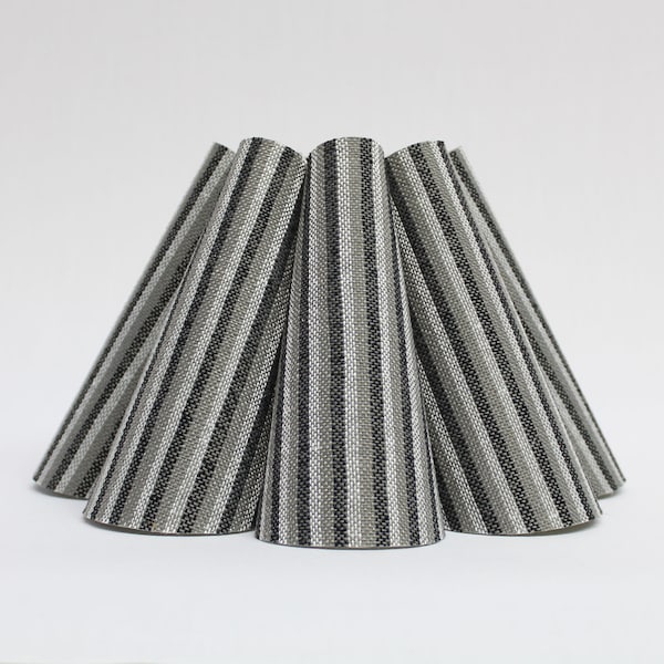 Grey Pleated Lamp Shade Etsy