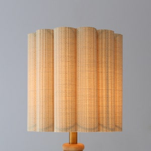 Duzy diy handmade khaki stripes fabric and acrylic drum shape lamp shade for home furnishing 46#,custom made