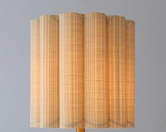 Duzy diy handmade khaki stripes fabric and acrylic drum shape lamp shade for home furnishing 46#,custom made,110-240V / 50-60Hz