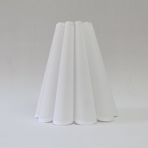 Handmade Scallop White Fabric Lampshade: Home Decor
