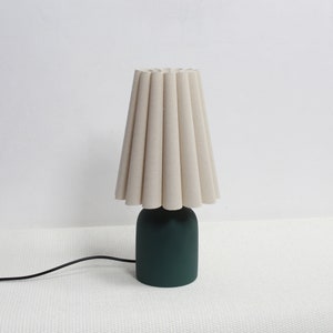 Duzy handmade light oatmeal color fabric decoration creative lamp for home decor-5, 110-240V/50-60Hz, Using Worldwide image 4
