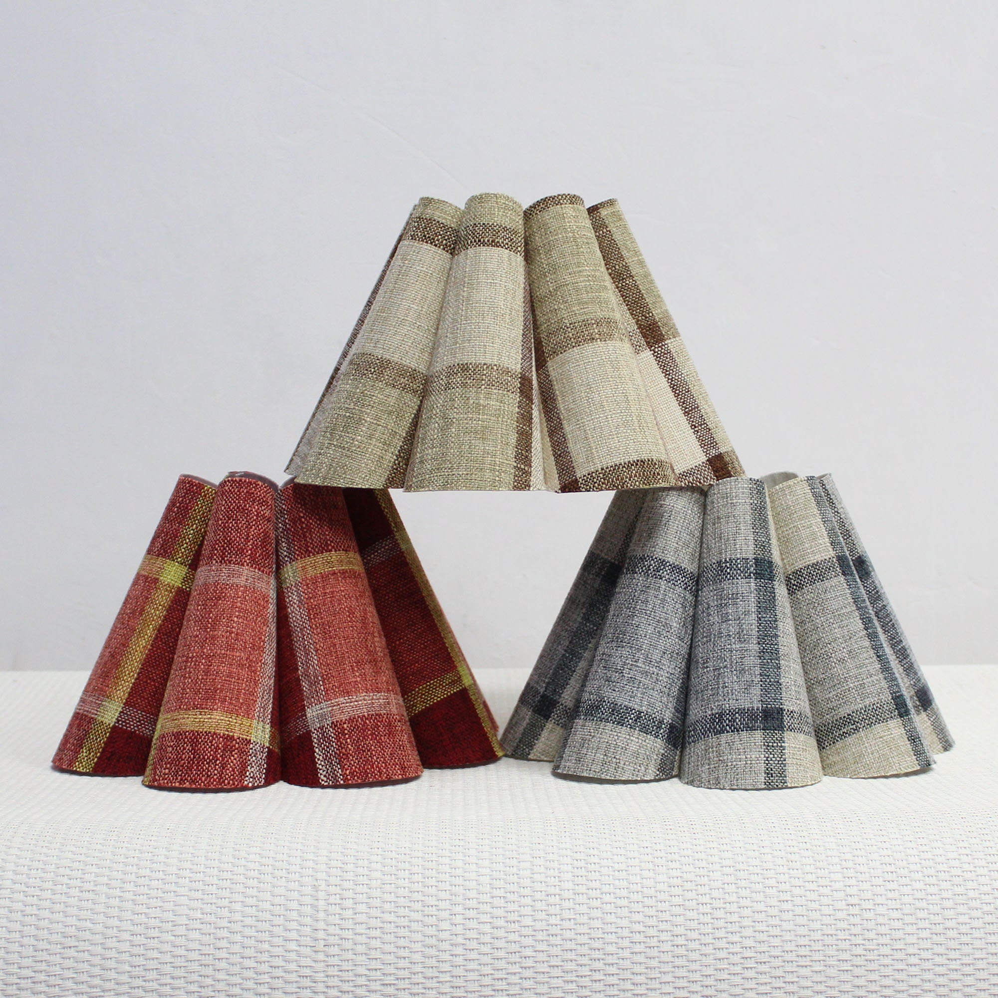 Small plaid lamp shades deals