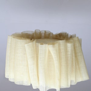 Duzy handmade irregular linen lampshade for home decor,custom made,110-240V / 50-60Hz