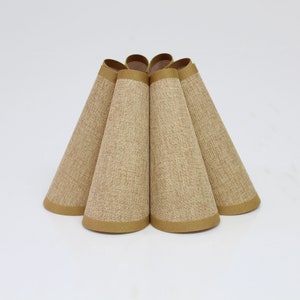 Duzy handmade ins high quality tan linen and acrylic pleated lampshade-57#, custom made，110-240V/50-60Hz,