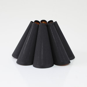 Handmade Black Fabric Lampshade: Skirt Shape Acrylic Shade