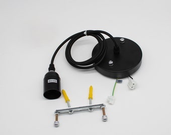 E27 Ceiling Light Fixture: DIY Lamp Cord Kit (12cm)