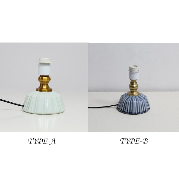 Duzy new style ceramic lamp base D 5.9" of table lamp for home decor, 110-240V/50-60Hz, Using Worldwide.