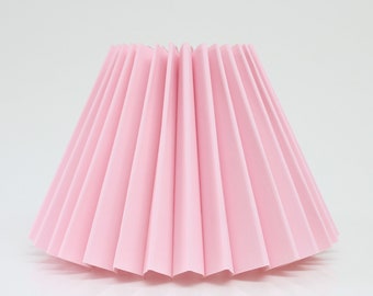 Duzy handmade light pink fabric and acrylic pleated shape for ceiling, table or floor lampshade-19# ,custom made,110-240V / 50-60Hz