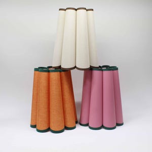 Handmade Petal Lampshade: Customizable Color, 8-Inch Home Lighting