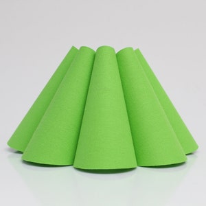 Handmade Candy Green Lampshade: Fabric Acrylic Skirt Shape