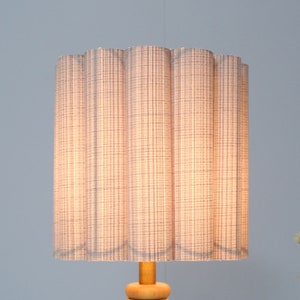 Duzy diy handmade light gray stripes fabric and acrylic drum shape lamp shade for home furnishing,custom made-47#,110-240V / 50-60Hz