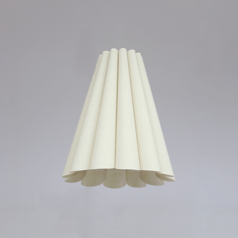 DuzyDesigns Burlap Pleated Lampshade - Thumbnail 3