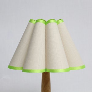 Duzy handmade high quality khaki with yellow-green fabric and acrylic pleated lamp shade-75#,custom made,4 size to choose from