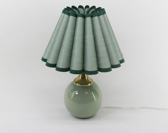 Handgemachte Jakobsmuschel Medium Aquamarin Stoff Natur inspirierte Lampe-55#