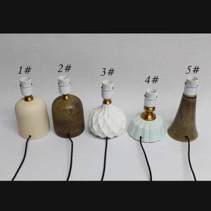 Duzy Various styles of ceramic table lamp bases for home decor, 110-240V/50-60Hz, Using Worldwide.
