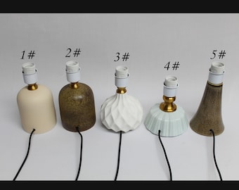 Duzy Various styles of ceramic table lamp bases for home decor, 110-240V/50-60Hz, Using Worldwide.