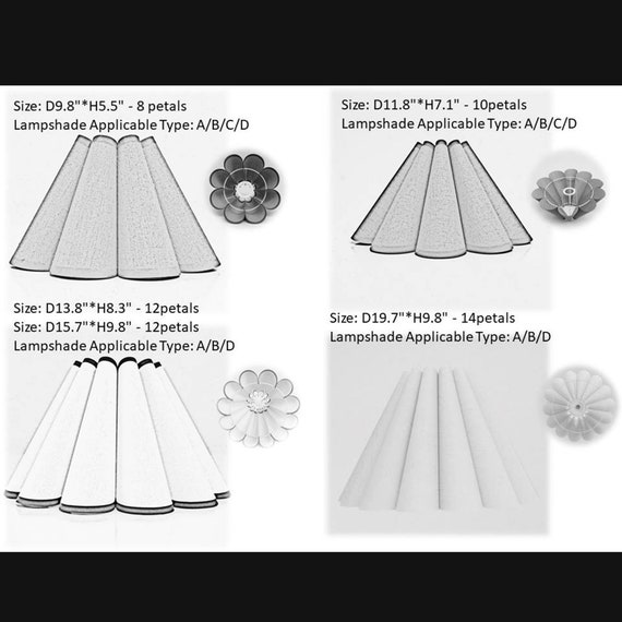 Duzy Handmade White Skirt Shape Table Lamp Shade Ins High Quality