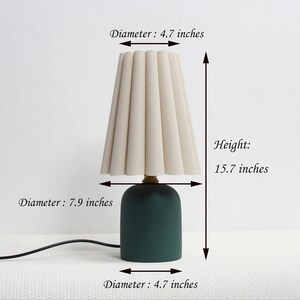 Duzy handmade light oatmeal color fabric decoration creative lamp for home decor-5, 110-240V/50-60Hz, Using Worldwide image 2