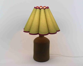 Handgefertigte Moss Chartreuse Stoff Tischlampe für Muttertags Geschenk-148#