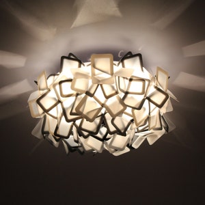 Modern Flower Ceiling Light: PP Resin Flush Mount Lamp (50cm)
