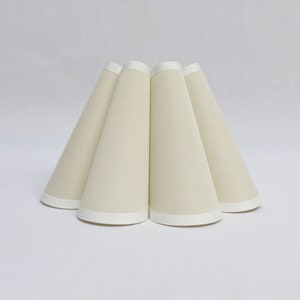 Handmade Pleated Lampshade: Wheat Fabric & Acrylic, Custom Lighting-74#