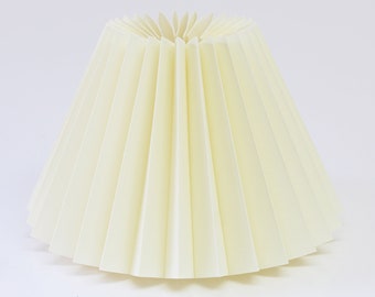 Handmade Dark Beige Fabric Pleated Lampshade-7#