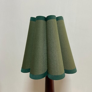 Duzy handmade scalloped shade D6.5“ mini pleated lamp shade for home decor-50#