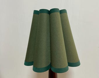 Duzy handmade scalloped shade D6.5“ mini pleated lamp shade for home decor-50#
