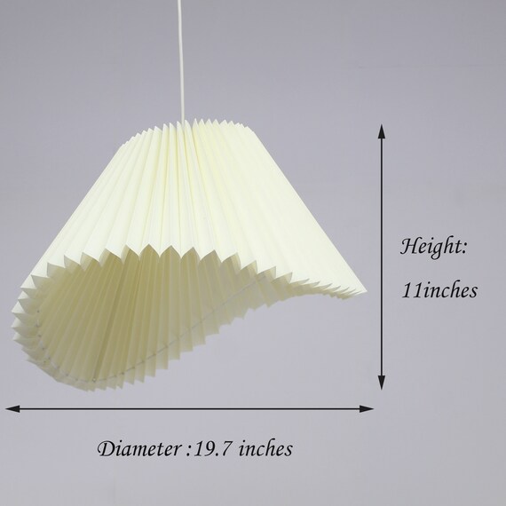 Duzy Custom Made Beige Fabric and Acrylic Irregular Pleated