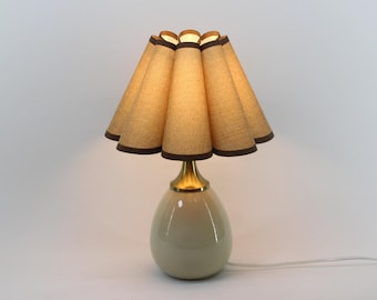 Handgefertigte Stofflampe mit Keramikfuß zum Muttertag -57#