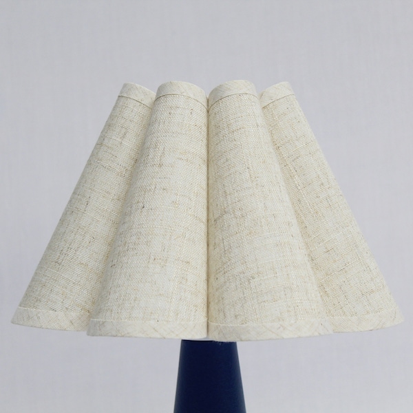 Duzy new handmade light hemp color fabric and acrylic scallop lamp shade for home furnishing,custom made-73#,110-240V / 50-60Hz