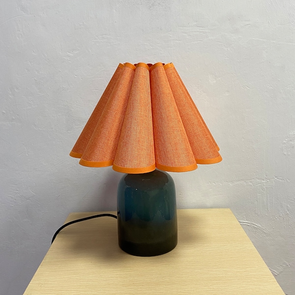 Duzy handmade high quality orange fabric petal shape creative lamp for home decor-26#, 110-240V/50-60Hz, Using Worldwide