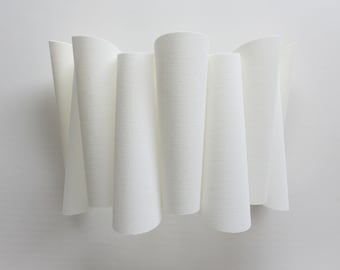 Handmade White Fabric Wall Lamp: Modern Home Decor-11#