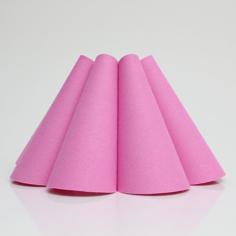 Duzy diy handmade pink ins high quality fabric and acrylic skirt shape lampshade for home furnishing-43,110-240V/ 50-60Hz image 1