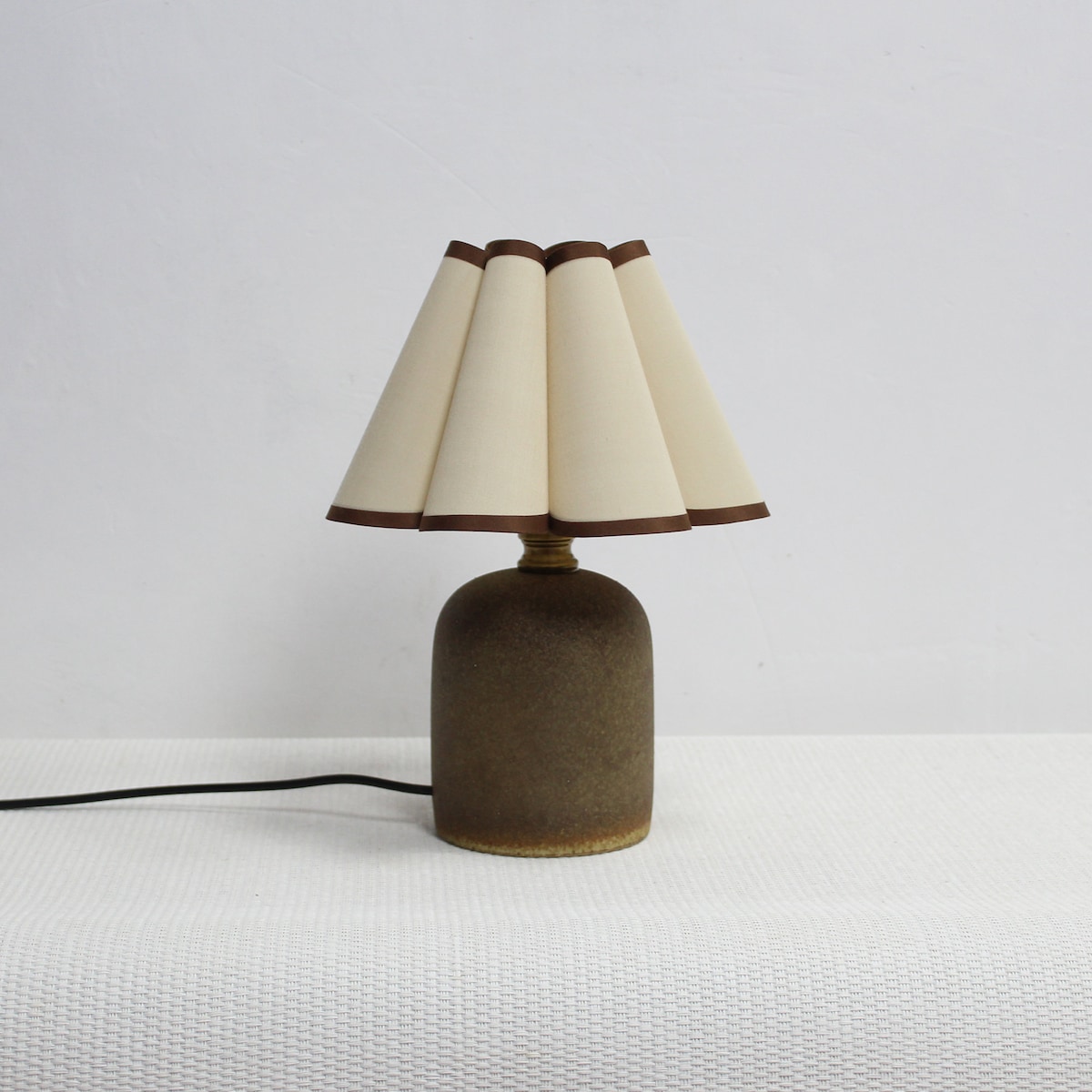 Duzy Handmade Fabric and Ceramic Lamp