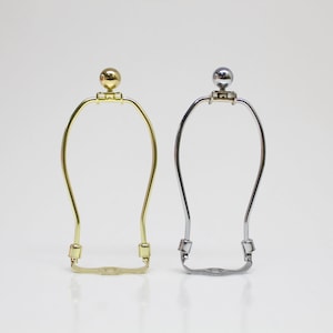 Lamp Harp Bracket: Plated Metal Lampshade Frame (6.9&#39;&#39;-11.8&#39;&#39;)