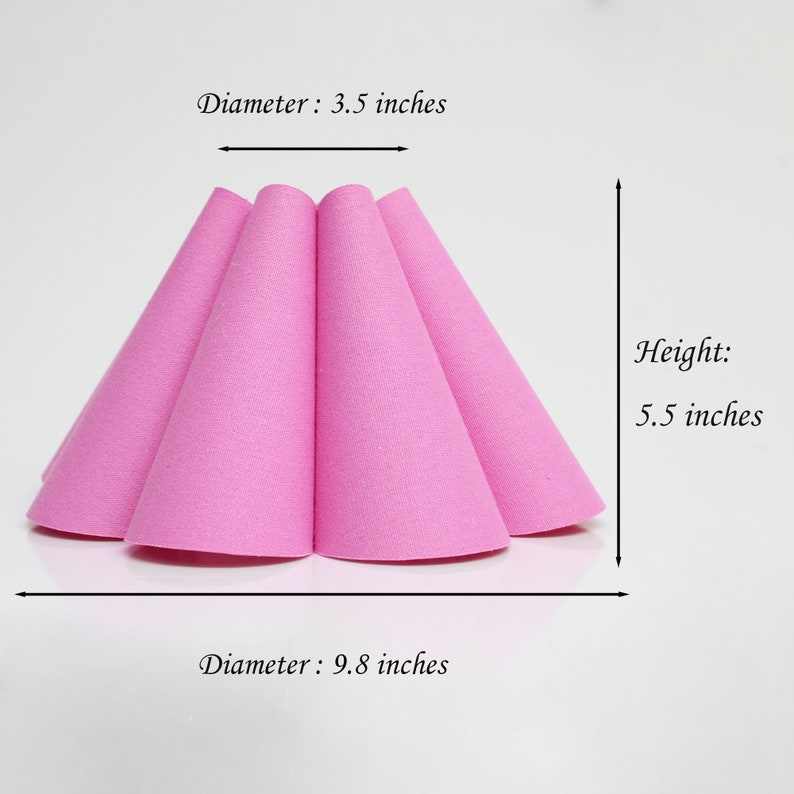 Duzy diy handmade pink ins high quality fabric and acrylic skirt shape lampshade for home furnishing-43,110-240V/ 50-60Hz image 2