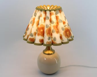 Handmade Orange Floral Fabric decoration lamp for home decor -130#