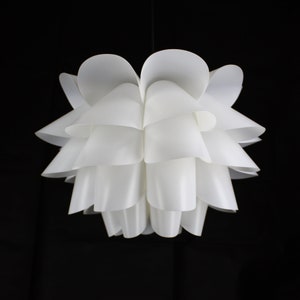 Simple White Acrylic Flower Pendant Lamp Modern Living Room - Etsy