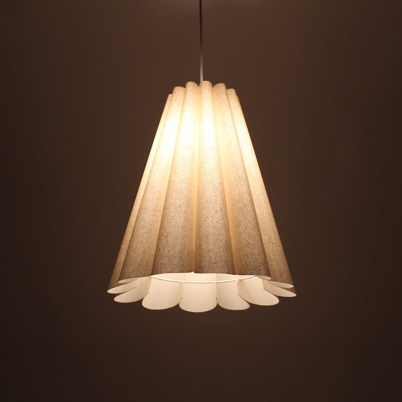 DuzyDesigns Burlap Pleated Lampshade - Thumbnail 5
