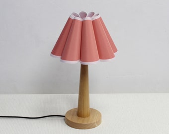 Duzy new handmade pink orange fabric and acrylic table lamp for home furnishing -102#,110-240V/50-60Hz