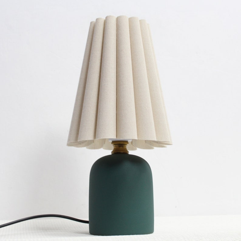Duzy handmade light oatmeal color fabric decoration creative lamp for home decor-5, 110-240V/50-60Hz, Using Worldwide image 5