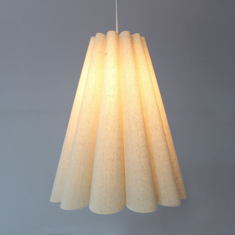 DuzyDesigns Burlap Pleated Lampshade - Thumbnail 4