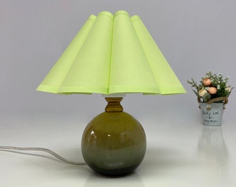 Duzy diy light green grass romantic warm ceramic bedside lamp for home furnishing-66#