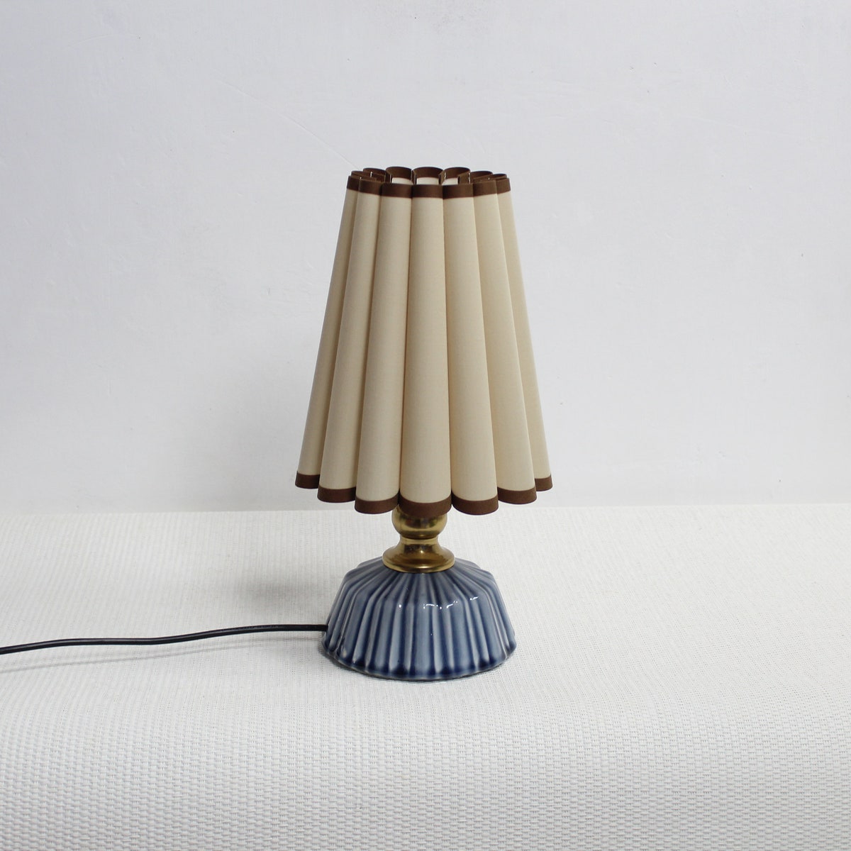 Duzy Handmade Khaki With Brown Trim Fabric and Acrylic Lamp for Home Furnishing 9, 110-240v/50-60hz, Using Worldwide - Etsy